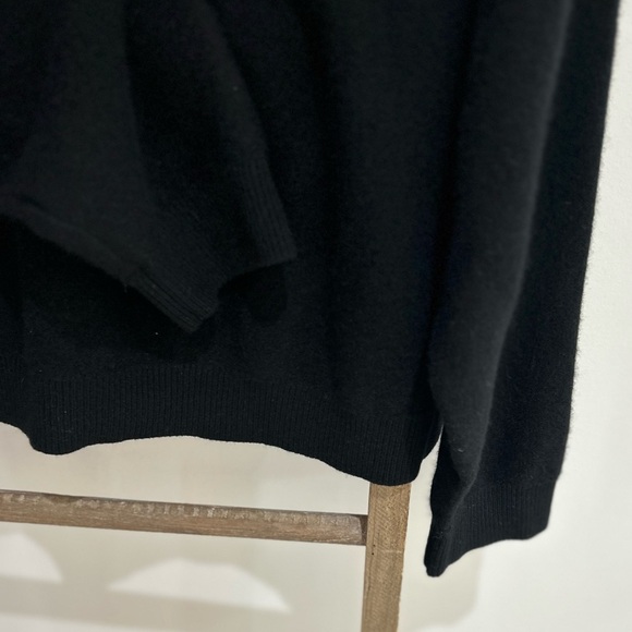 Pilcro Anthropologie Alani Cashmere Mockneck Sweater Oversized Black Size XL - Picture 5 of 7